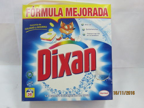 DIXAN |DETERGENTE| EN POLVO 36 dosis