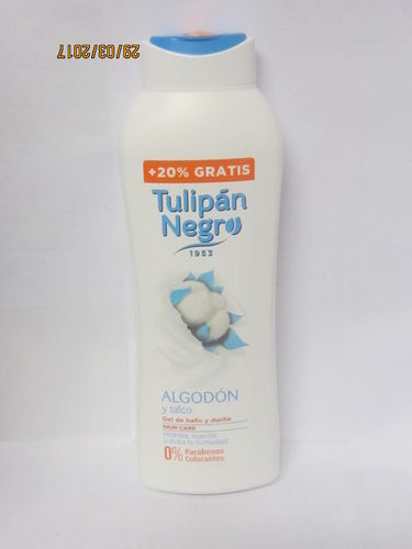 BATH GEL AND SHOWER TULIPAN BLACK COTTON AND TALK!