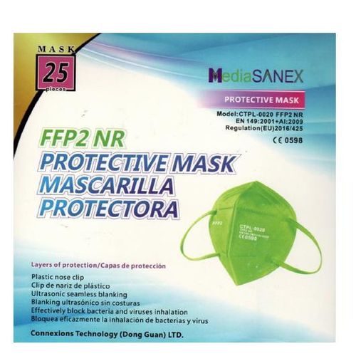 PROTECTIVE MASK FFP2 COLOR GREEN