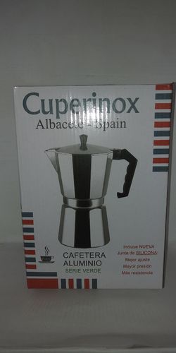 CUPERINOX ALUMINUM COFFEE MAKER 9 CUPS