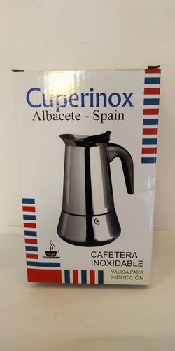CUPERINOX STAINLESS STEEL COFFEE MAKER. INDUCTION 6 CUPS