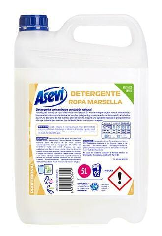 Asevi. Professional Liquid Detergent. 4.8 Liters - 85 Washes MARSEILLE